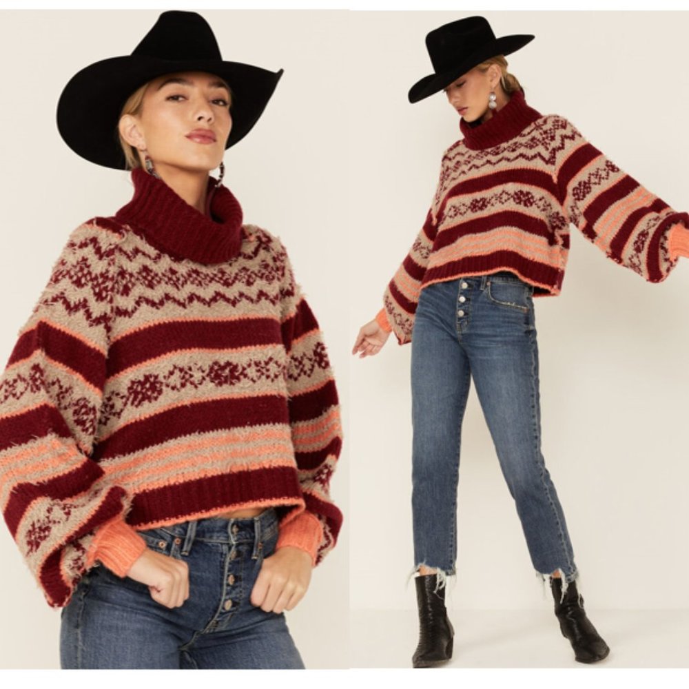 Free People Check Me Out Pullover Sweater